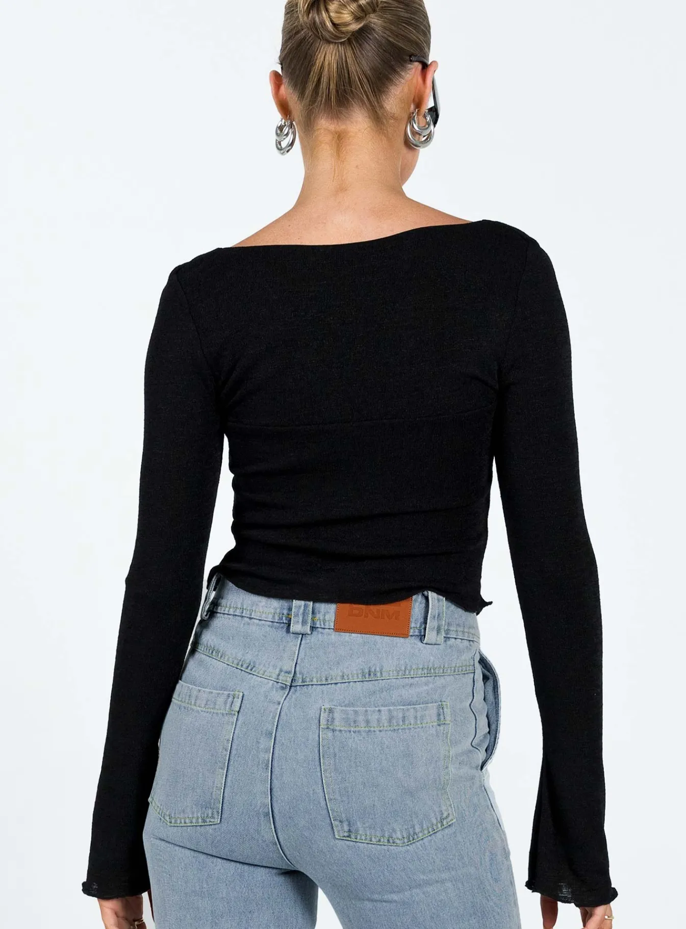 Princess Polly Gabriel Long Sleeve Top Black Store