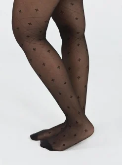 Princess Polly Gabrysia Stockings  Black New