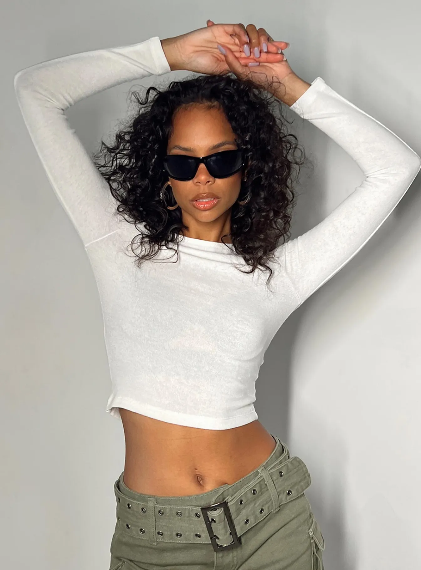 Princess Polly Gadigal Long Sleeve Top White Best Sale