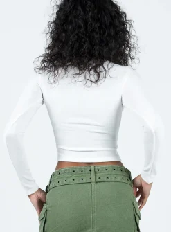 Princess Polly Gadigal Long Sleeve Top White Best Sale