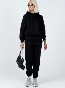 Princess Polly Game On Hoodie Black Hot