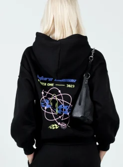 Princess Polly Game On Hoodie Black Hot