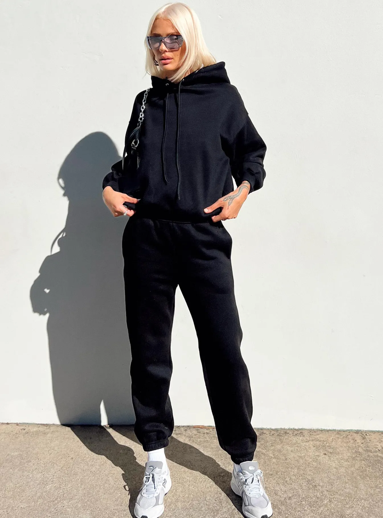 Princess Polly Game On Hoodie Black Hot