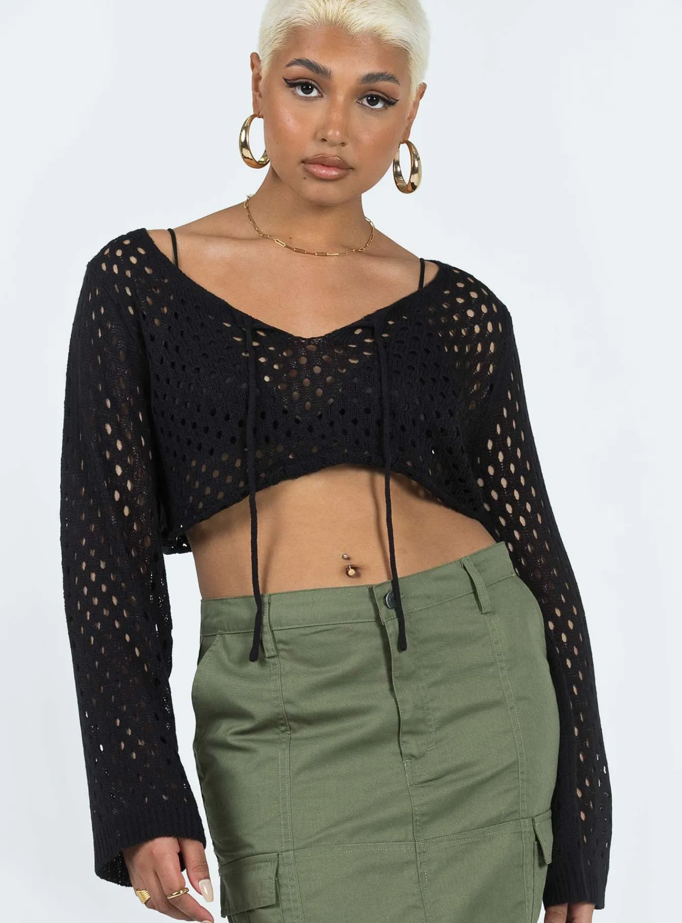 Princess Polly Gardena Top Black New