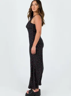 Princess Polly Garrick Maxi Dress/ Red Black Discount