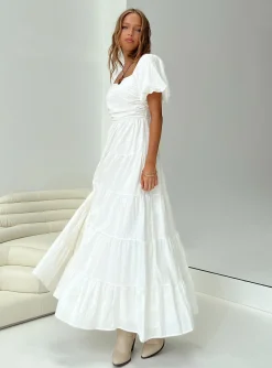 Princess Polly Garrity Maxi Dress  White Sale