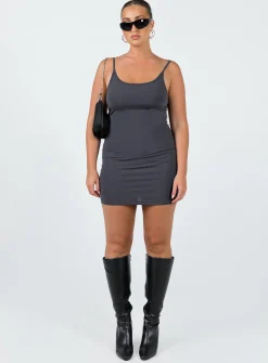Princess Polly Geary Mini Dress Grey New