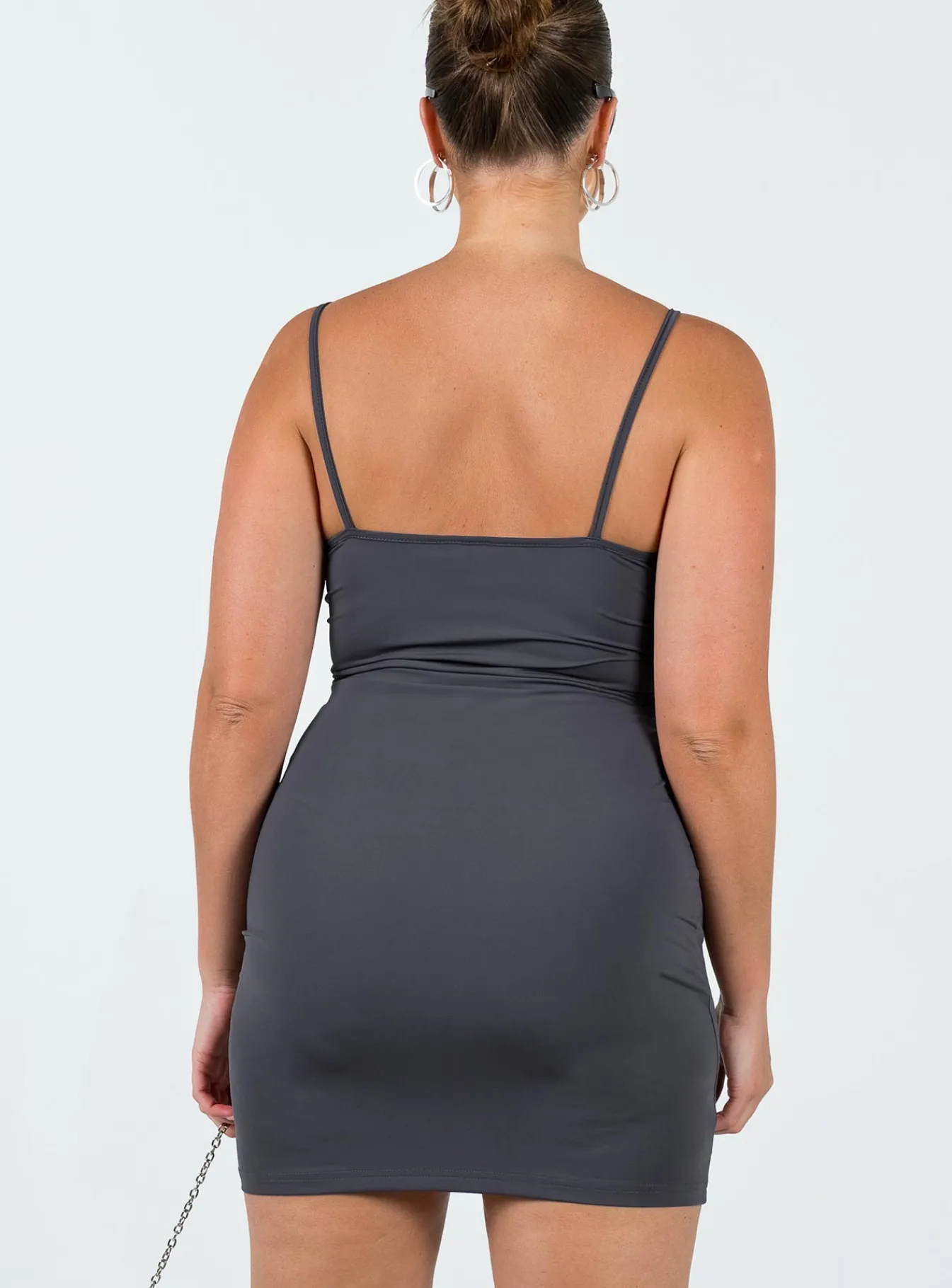 Princess Polly Geary Mini Dress Grey New