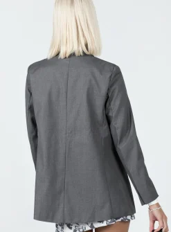 Princess Polly Gerald Blazer  Grey Hot