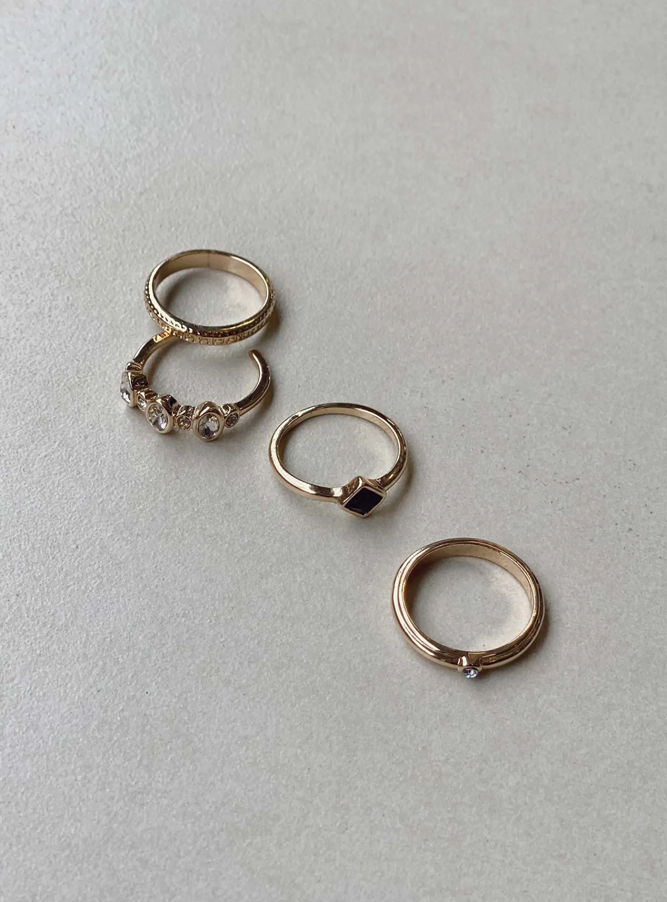 Princess Polly Gerard Ring Pack Gold New