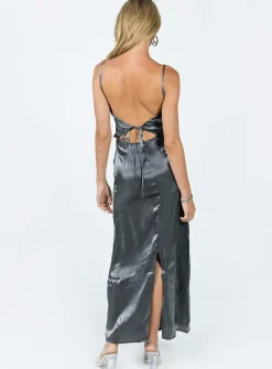 Princess Polly Gianne Slip Maxi Dress  Grey Best