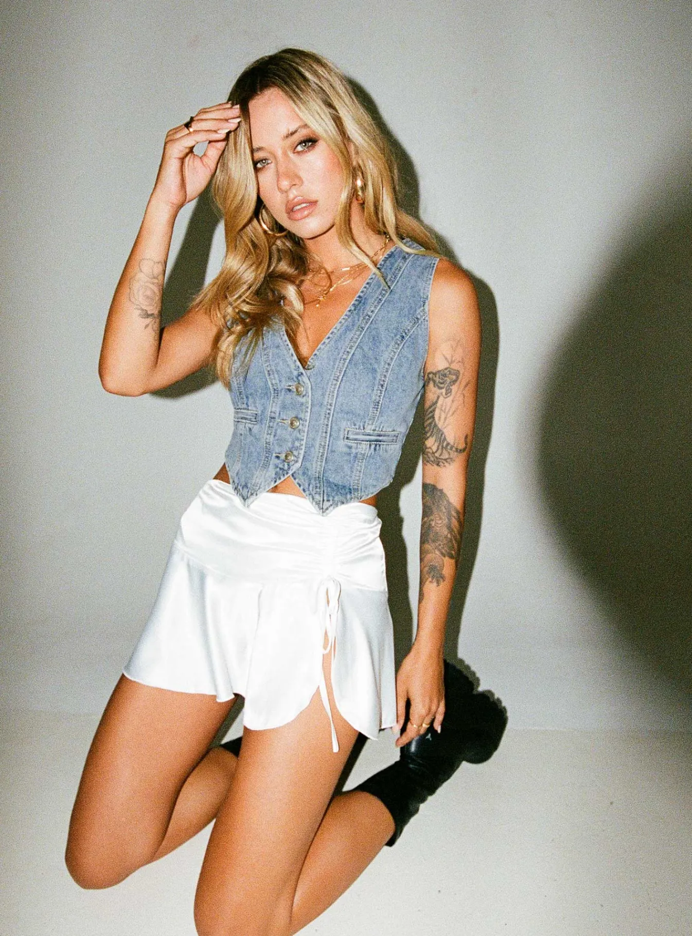 Princess Polly Gibbs Mini Skirt White Clearance