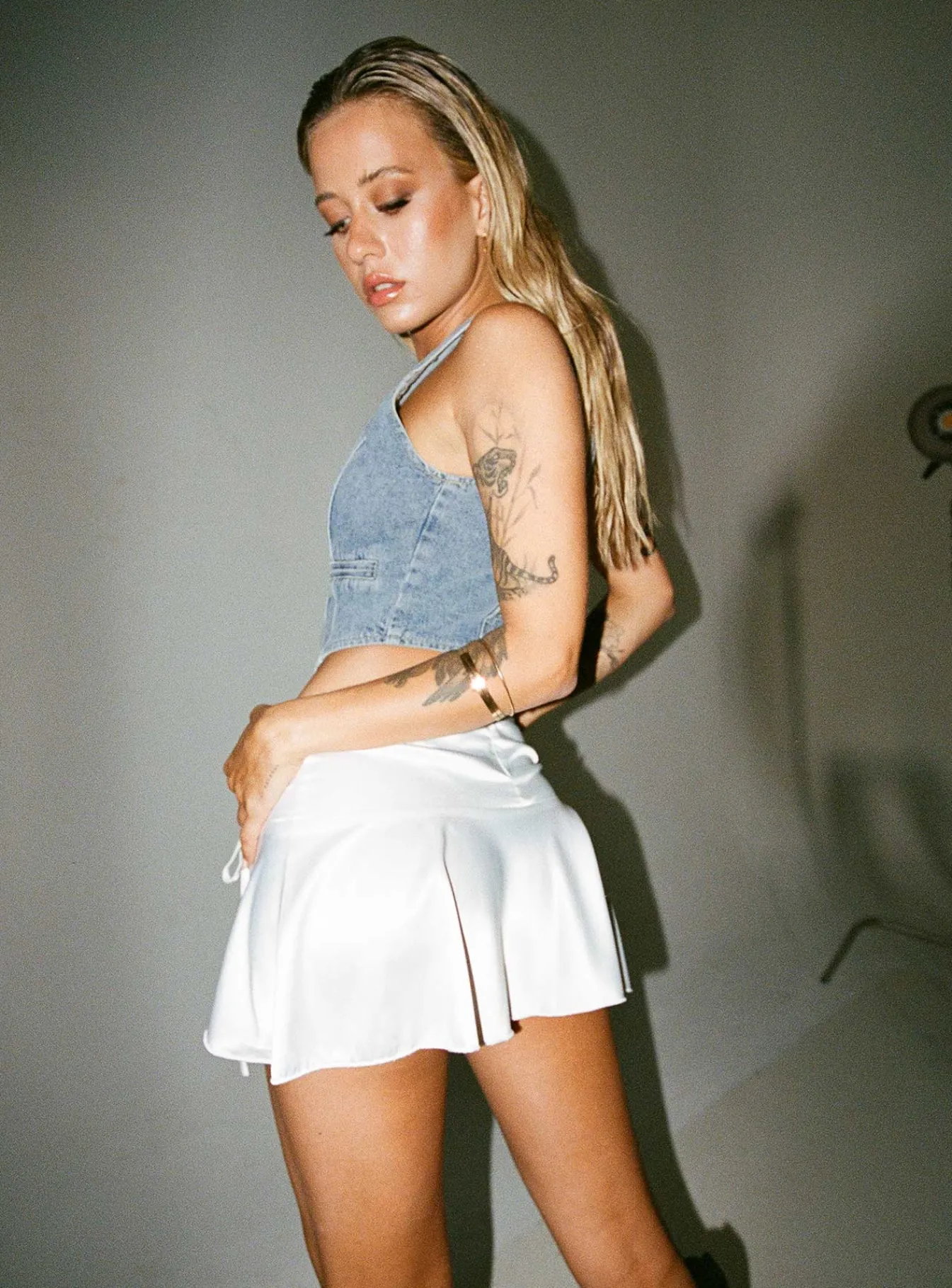 Princess Polly Gibbs Mini Skirt White Clearance
