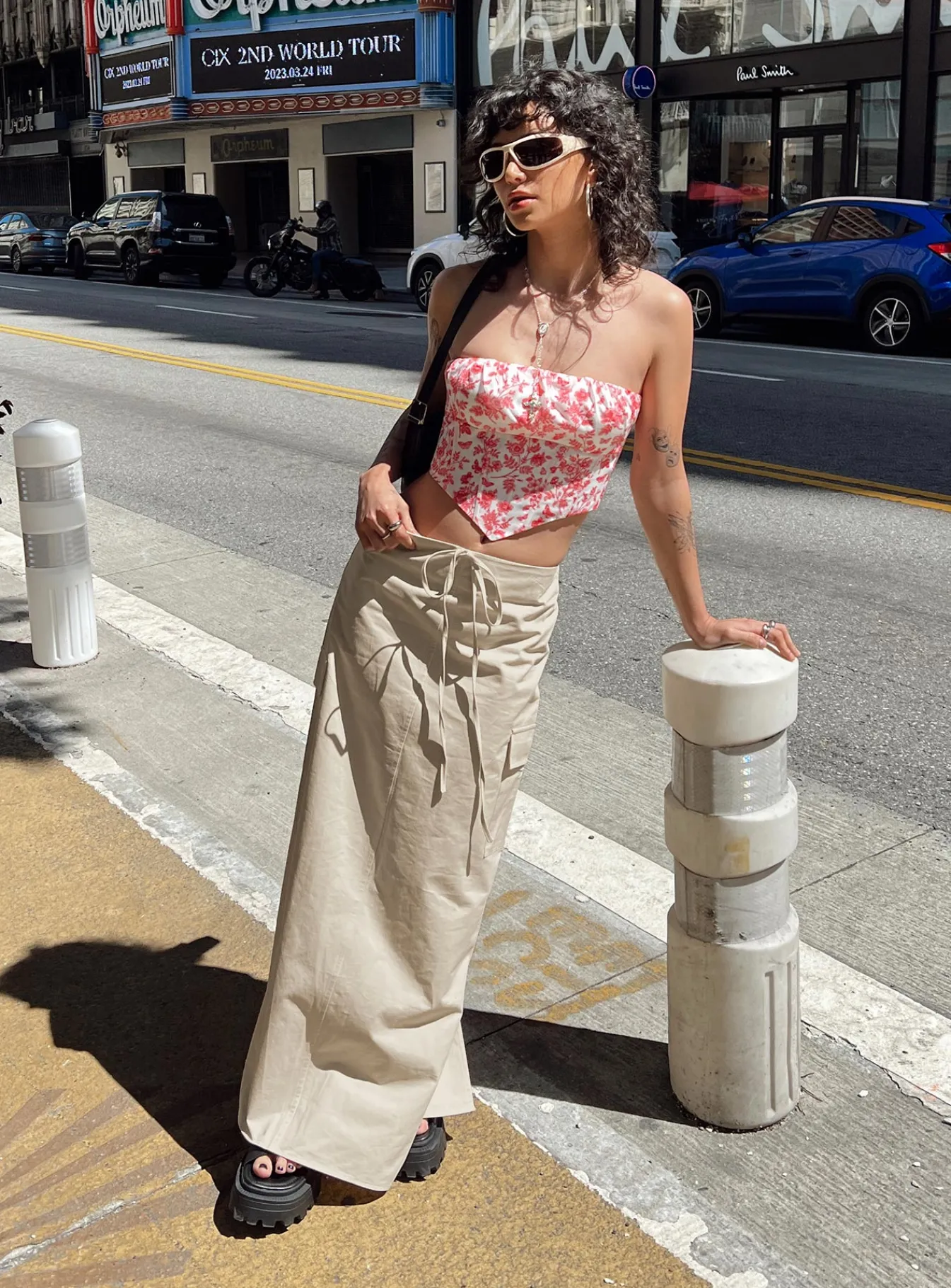 Princess Polly Giddings Cargo Maxi Skirt Beige Shop