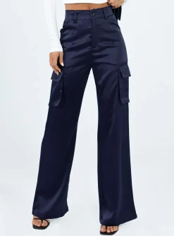 Princess Polly Gilmore Cargo Pants  Navy Online
