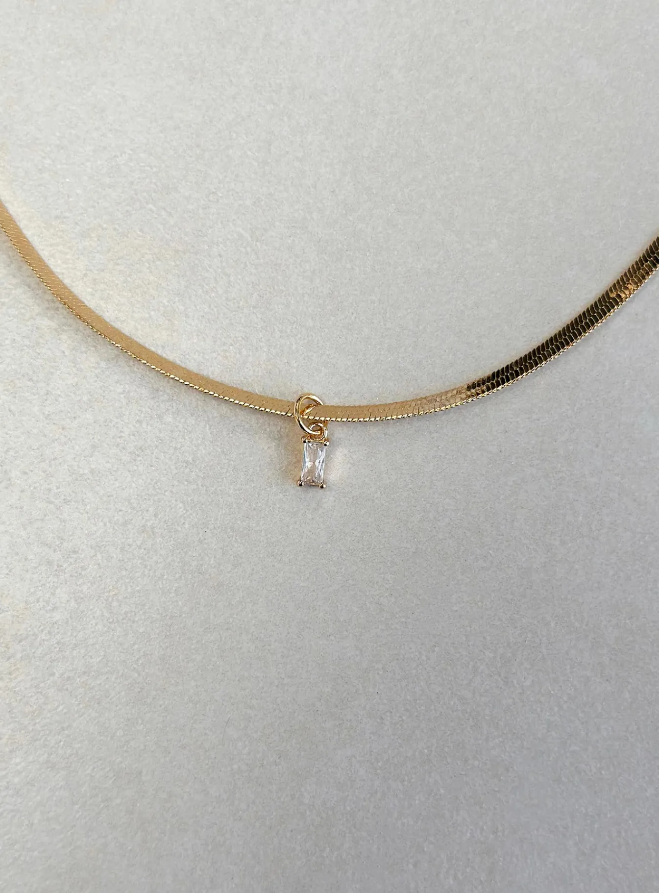 Princess Polly Gina Necklace Clear / Gold Discount
