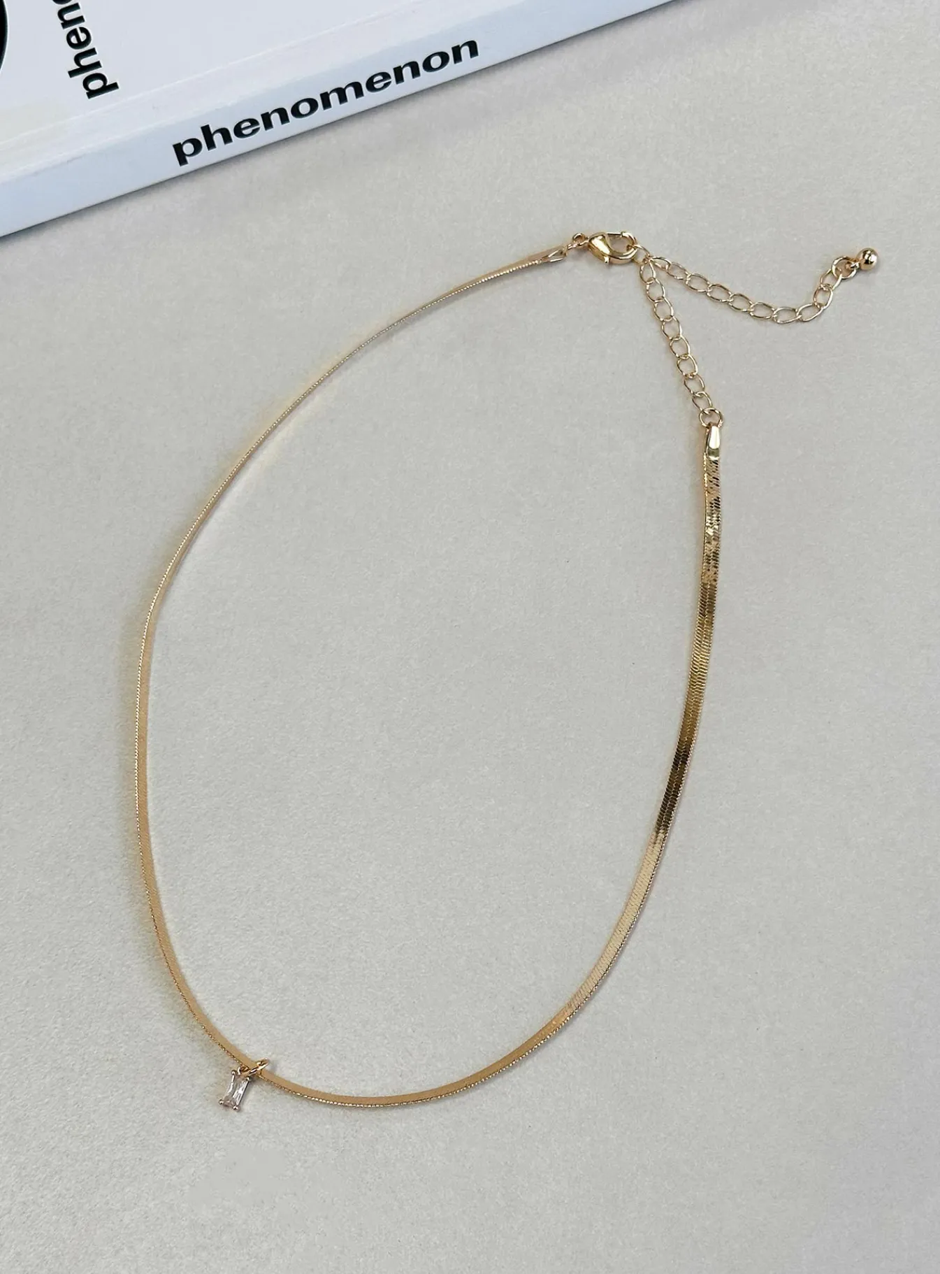 Princess Polly Gina Necklace Clear / Gold Discount