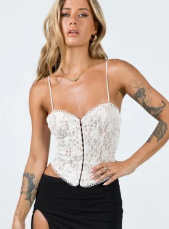 Princess Polly Giorgi Lace Corset  Ivory Sale