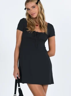 Princess Polly Glenore Mini Dress Black New