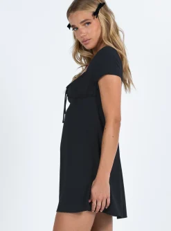 Princess Polly Glenore Mini Dress Black New