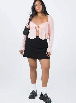Princess Polly Godet Top Pink Hot