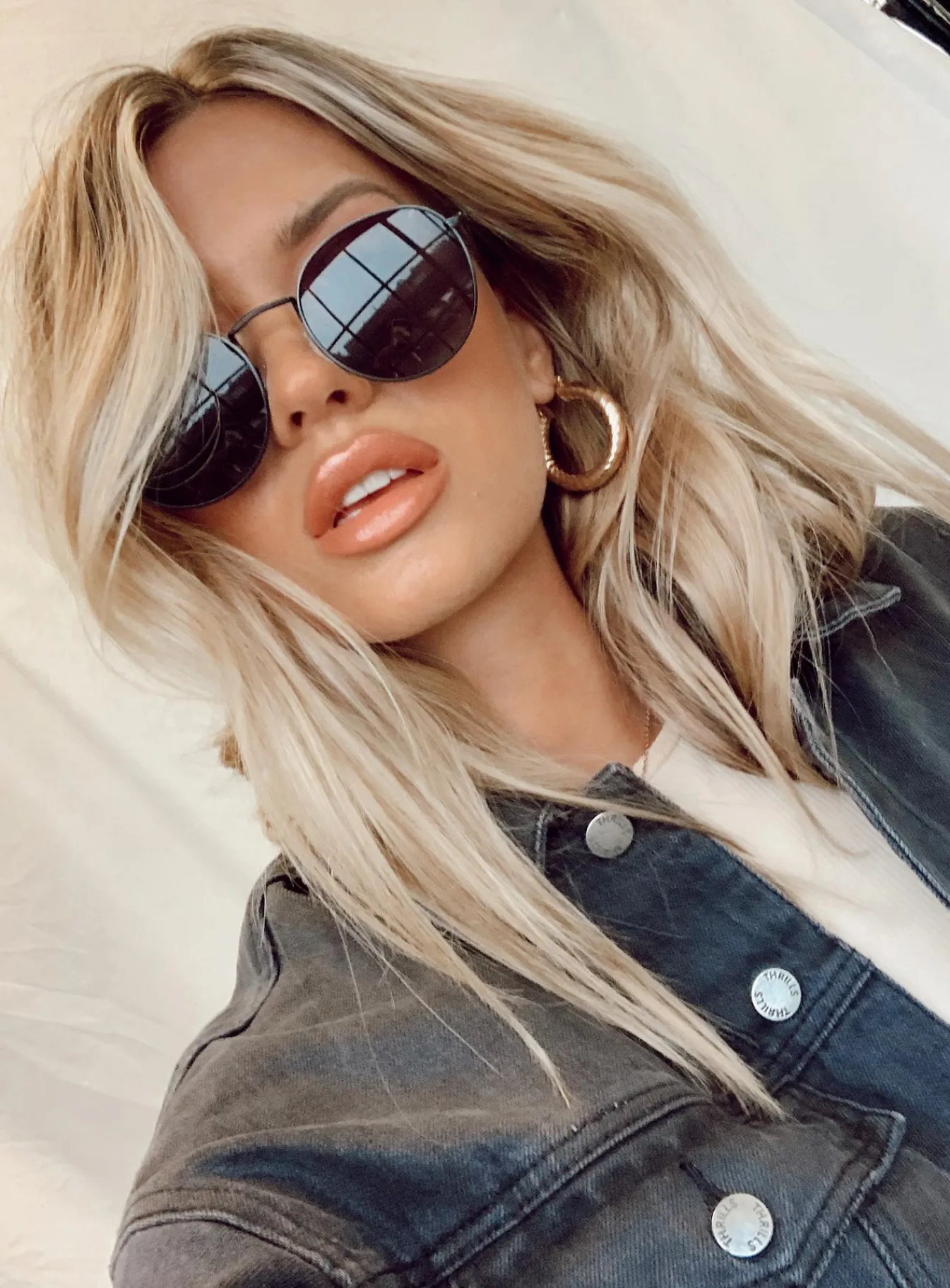Princess Polly Golden Hour Sunglasses Black Clearance