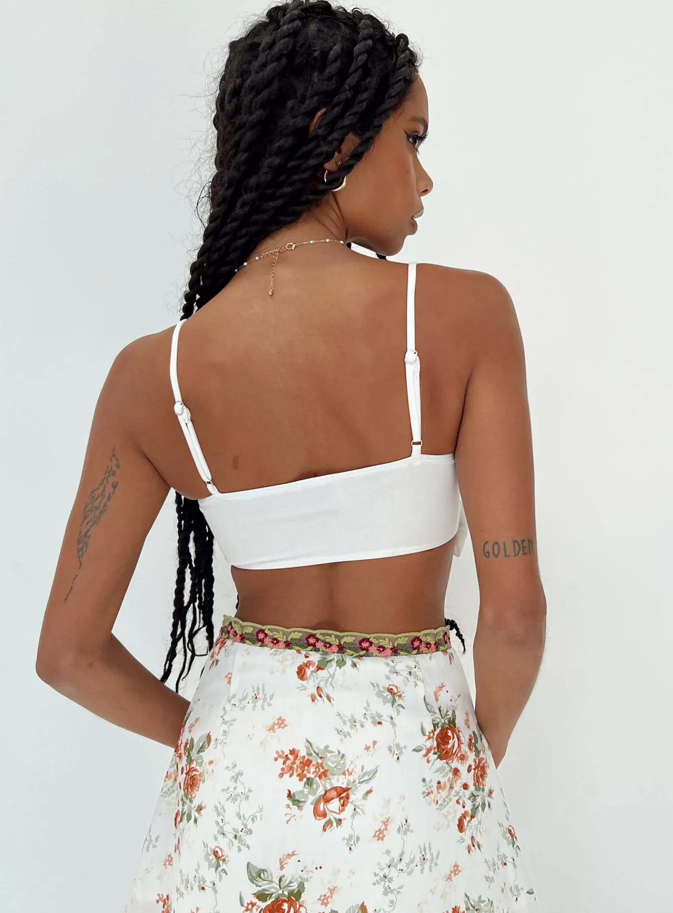 Princess Polly Goldwyn Bow Top White Sale