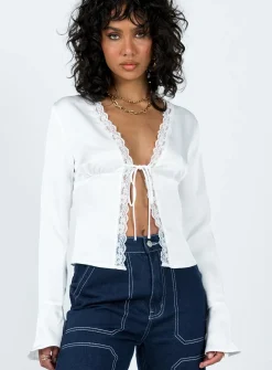 Princess Polly Goodlet Top White Fashion