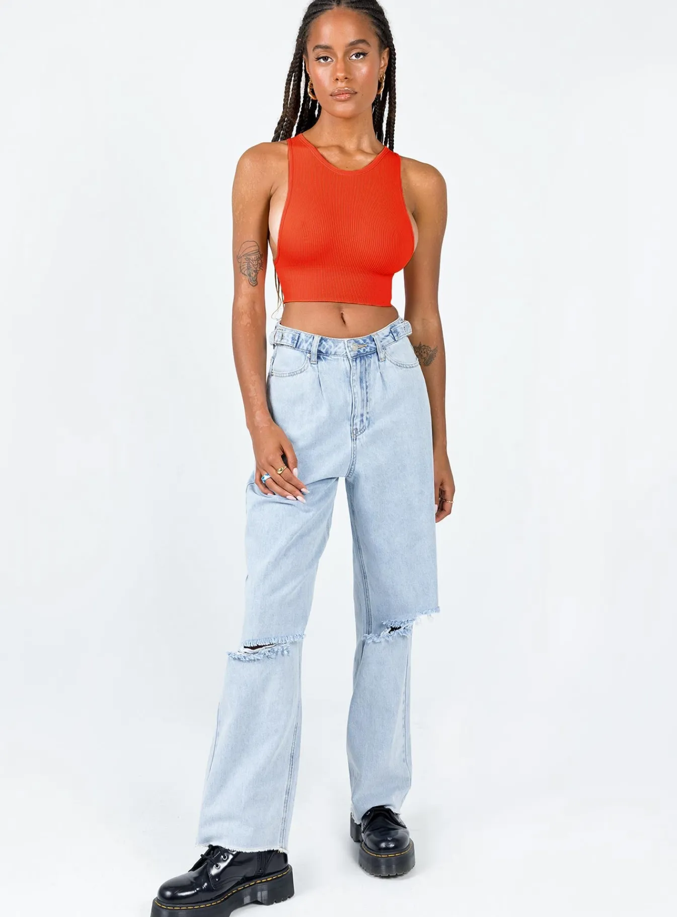 Princess Polly Grace Tank Top Red Discount