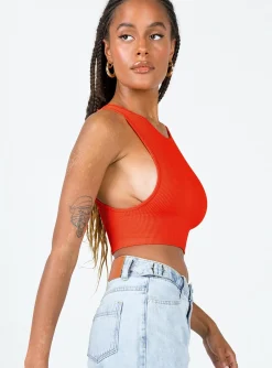 Princess Polly Grace Tank Top Red Discount