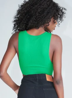 Princess Polly Grace Tank Top  Green Discount