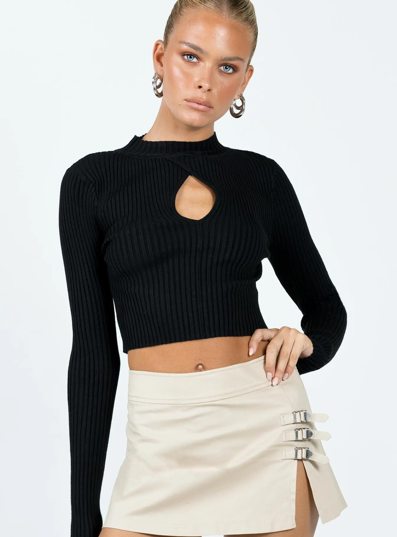 Princess Polly Graves Long Sleeve Top Black Best
