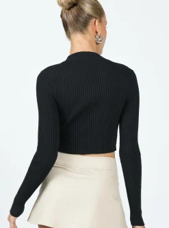 Princess Polly Graves Long Sleeve Top Black Best