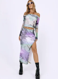 Princess Polly Great Delusions Maxi Skirt  Multi Fashion