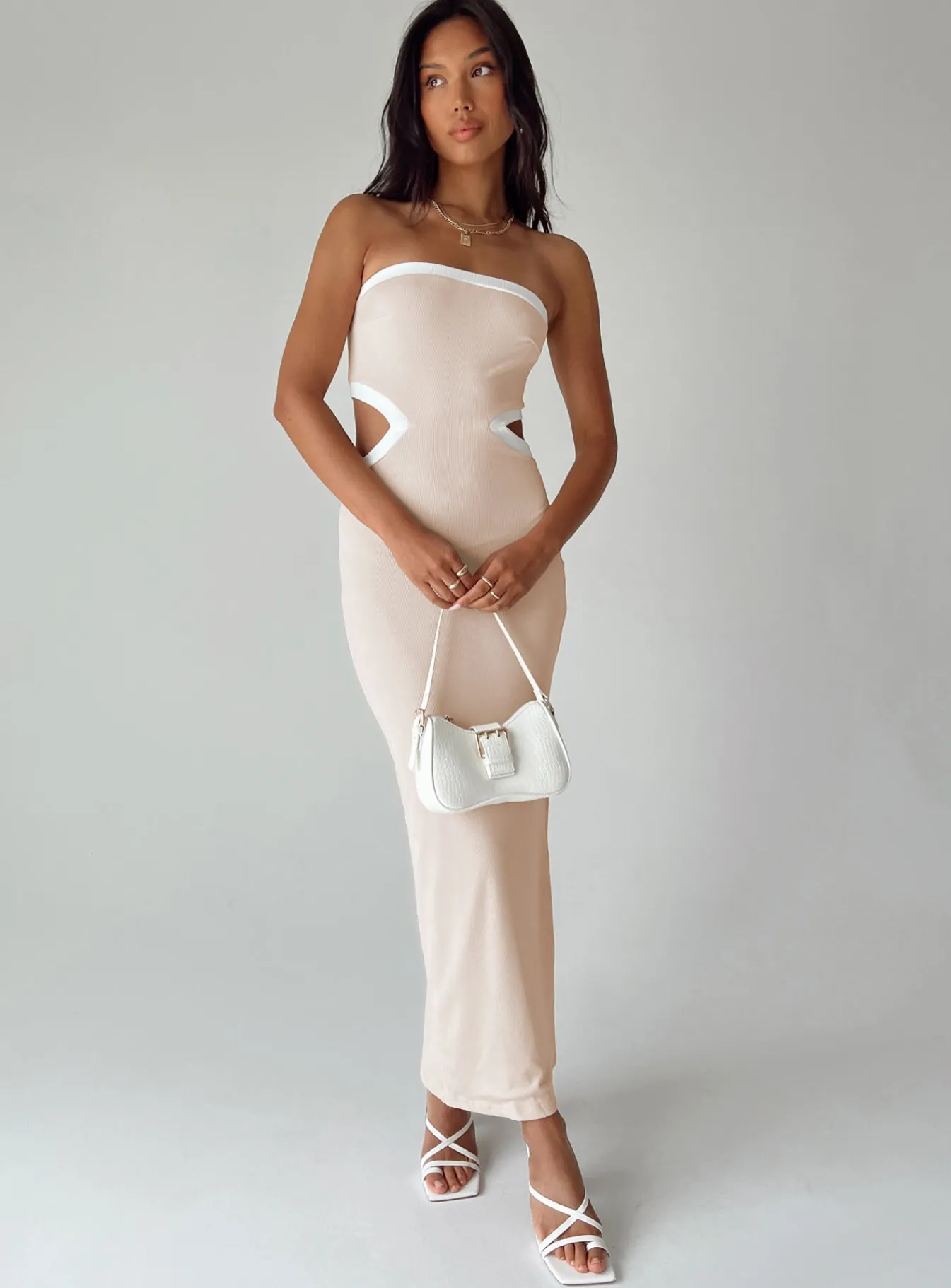 Princess Polly Greta Maxi Dress Beige Best
