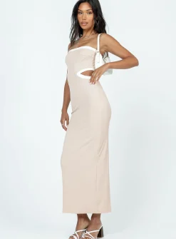 Princess Polly Greta Maxi Dress Beige Best