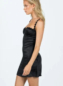 Princess Polly Grimmond Mini Dress Black Hot