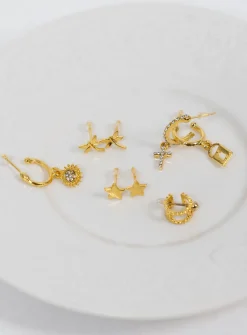 Princess Polly Guess Who Earring Pack  Gold Best Sale