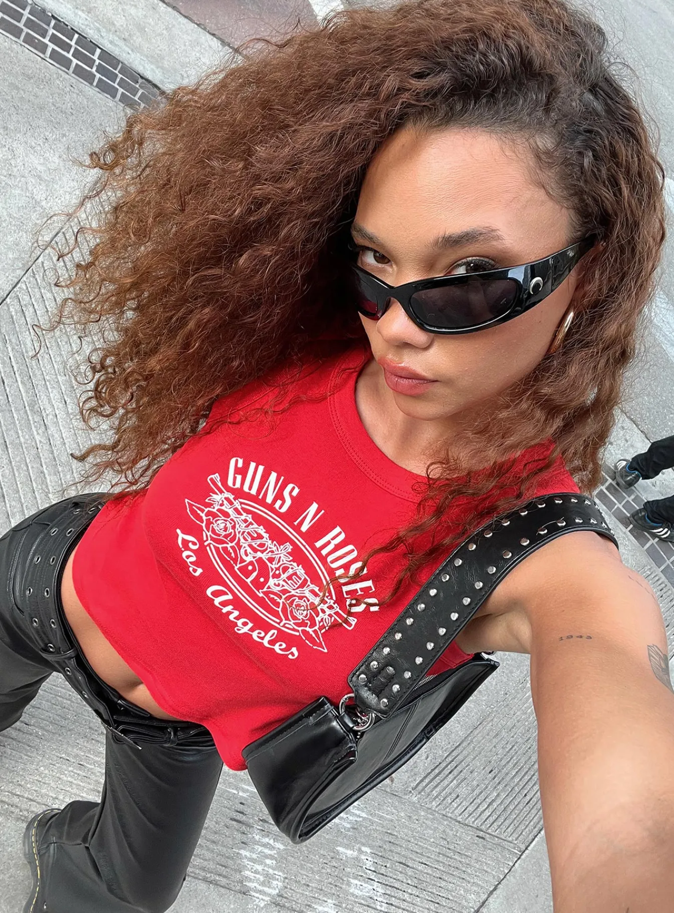 Princess Polly Guns N' Roses Tank Top Red Outlet