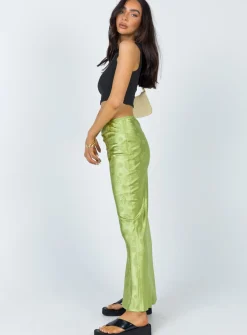 Princess Polly Hailey Midi Skirt Green Clearance