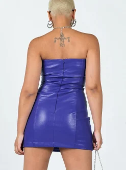 Princess Polly Hailey Strapless Mini Dress Blue Flash Sale