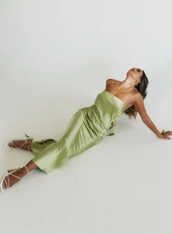 Princess Polly Haley Maxi Dress Green Shop