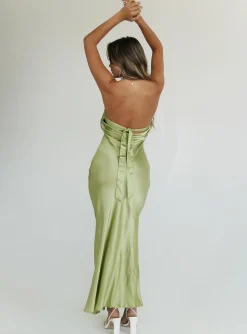Princess Polly Haley Maxi Dress Green Shop