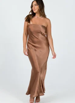 Princess Polly Haley Maxi Dress Brown Online