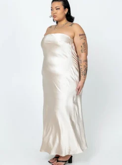 Princess Polly Haley Maxi Dresscurve Champagne Store