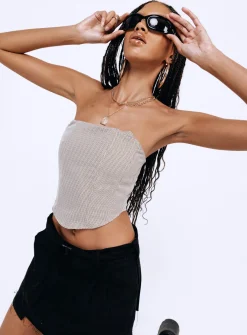 Princess Polly Halford Bustier Top Houndstooth Cheap