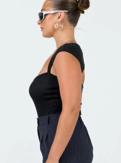 Princess Polly Halia Bodysuit  Black Sale
