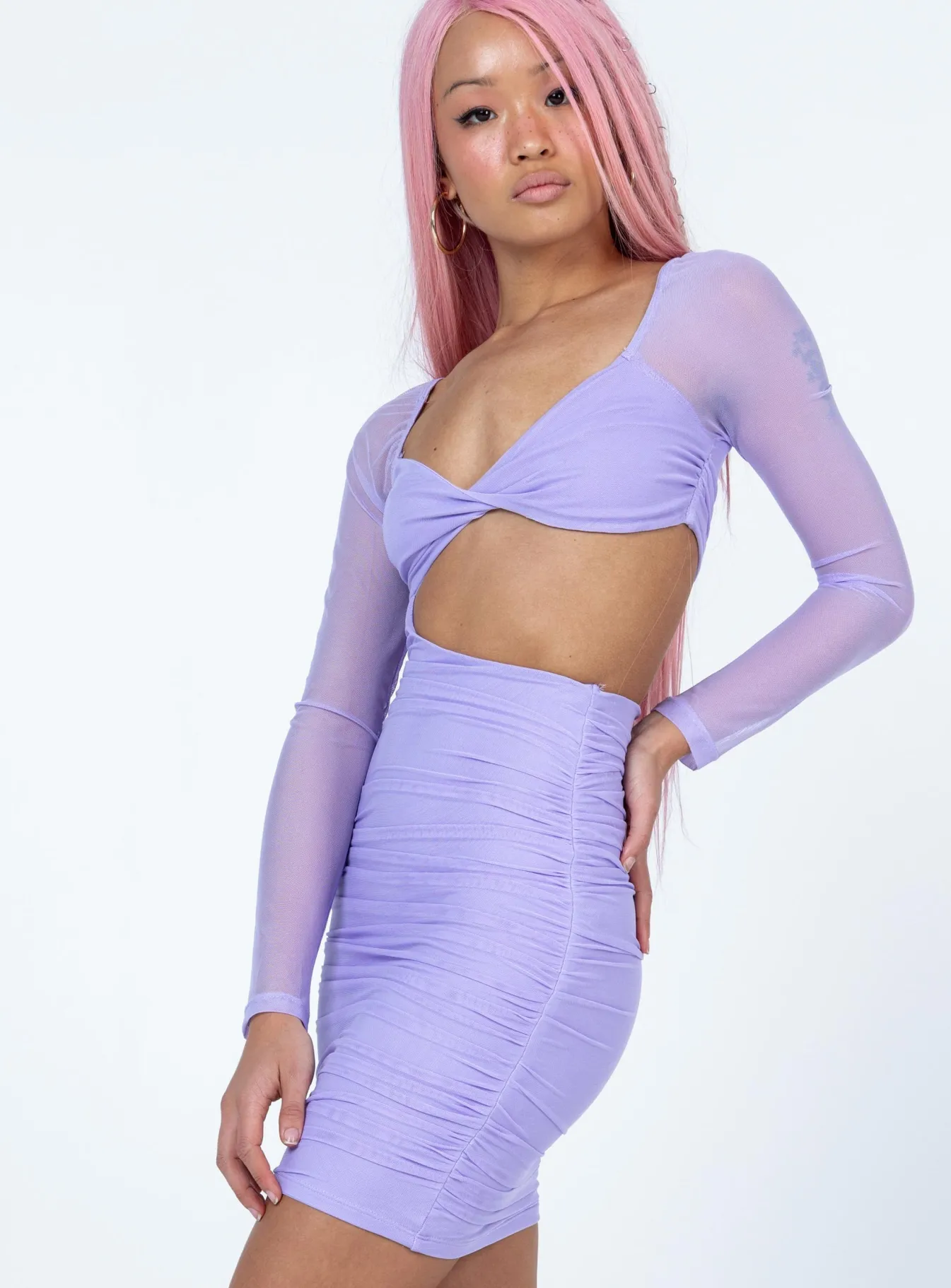 Princess Polly Halley Mini Dress Purple Store