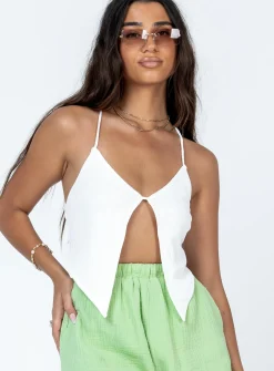 Princess Polly Halley Top  White Sale