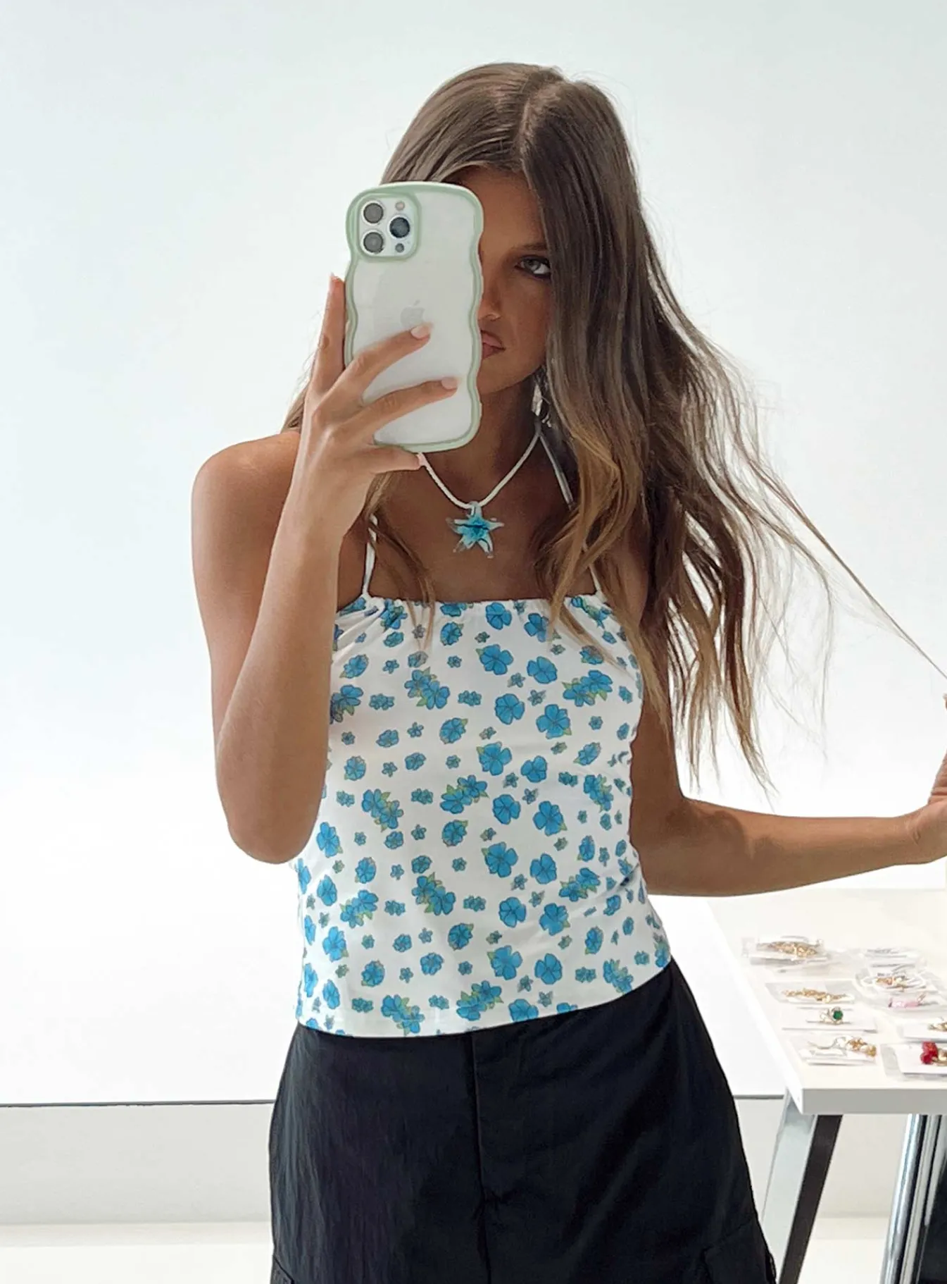 Princess Polly Halt It Top Floral Clearance